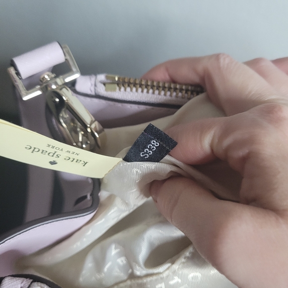 KATE SPADE NEW YORK Newbury Lane Small Pink Loden Leather Satchel Crossbody - Picture 12 of 13